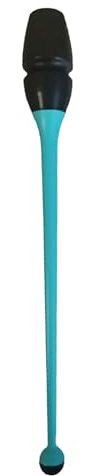 Rytmisk gymnastikklubb - 45cm gummibatong | Halkfri gymnastikstav, prestationsutrustning, träningsutrustning för tävling, skola, rutin, pass, träning, träning och balans