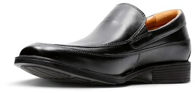 Clarks Herren Tilden Free Slipper Schwarz (Black Leather), 42 1/2 EU