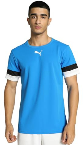 PUMA Herren Teamrise Jersey Shirt, Electric Blue Lemonade-puma Black-puma White, L EU