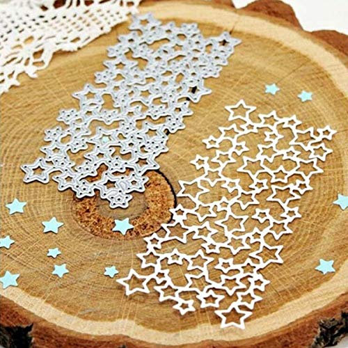 YunTrip Stanzformen für Kartenherstellung, Stern-Hintergrundrahmen, Metall-Stanzformen für DIY Scrapbooking, Alben, Prägung, Fotokunst, Papier, Karten, dekorative Bastelarbeiten