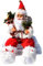 Hopowa Décoration de Noël en forme de Père Noël assis - 57 cm - Pour l'intérieur et l'extérieur Rouge