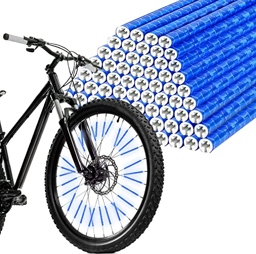 flintronic Reflector de Bicicleta 48 Piezas，Clip Reflectante de Ciclismo,Reflector de Rueda de Ciclo de Bicicleta para Adultos