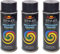 VE-INDUSTRIES Lackspray nach RAL 3er Sparpack Spraydose 400ml Buntlack für Holz, Metall (7016 Anthrazitgrau)