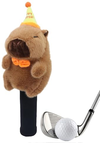 BommFu Protège-Tête de Club de Golf | Housse Driver Animaux | Équipement De Protection Cartoon en Peluche pour Golfeurs Hommes Femmes Lui Elle