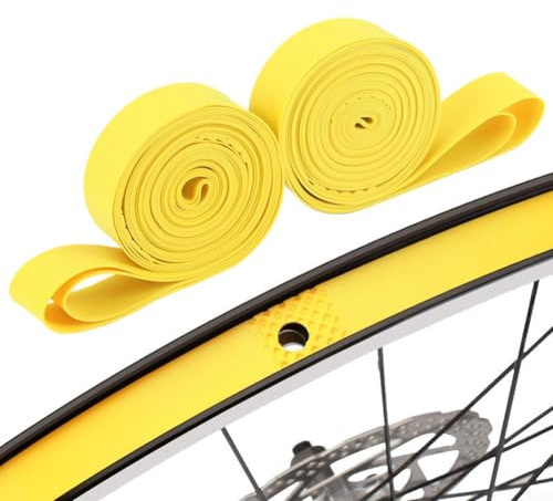 Confezione da 2 nastri per cerchioni per bici da strada e mountain bike, compatibili con 26 x 20, 27,5 x 20, 29 x 20, 700 Cx18. Le dimensioni assicurano la copertura del cerchio (26 x 20)
