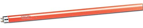 SYLVANIA T8 Rote Leuchtstoff-Lampe, G13 Sockel, 36 Watt/70 Lumen, 10000h Lebensdauer, Lineare Form, 26mm Durchmesser, 1200mm Länge, Weißer Kolben, dimmbar, 1er Pack