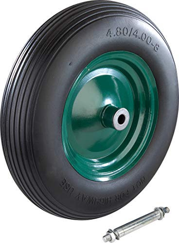 Carriola per pneumatici antiperforazione in poliuretano 400x100 giallo