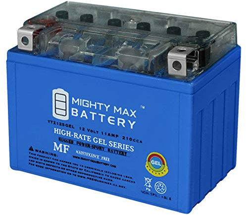 Mighty Max Battery YTZ12S GEL -12 Volt 11 AH, GEL Type, 210 CCA, Rechargeable Maintenance Free SLA AGM Motorcycle Battery
