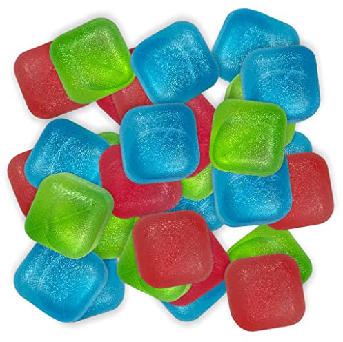 Cubi di ghiaccio permanenti per raffreddare bevande (set di 36 dadi colorati)