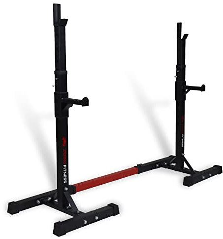 CCLIFE Squat Rack Verstellbare Langhantelablage Kniebeugenständer Max. bis 150 kg belastbar Langhantelständer für Sportstudio Zuhause Gewichtheben Bankdrücken