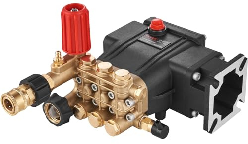 VEVOR Pompa idropulitrice, 3/4 albero orizzontale triplex stantuffo, 3700 PSI, 2,5 GPM, kit di pompe di ricambio per idropulitrice, pompa per rondella di ricambio, compatibile con i modelli Simpson