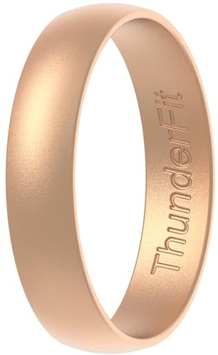 ThunderFit Unisex Silicone Wedding Rings, Rubber Engagement Bands, Variety Multipack 1,4,7, 7.5 - 8 (18.20mm), Silicone, No Gemstone
