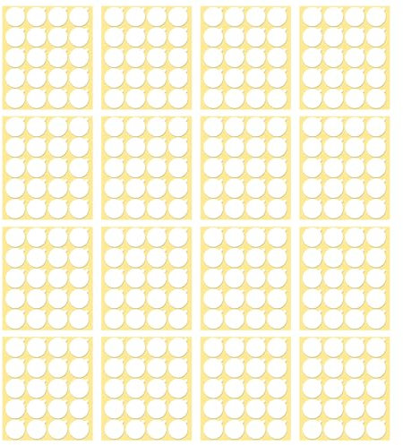 Candle Wick Stickers, 240 Pcs Heat Resistance Candle Making Double-Sided Stickers with The Little ‘‘Tail’’, Round Wax Wick Sticker Adhere Steady in Hot Wax Stickers for Candle Making