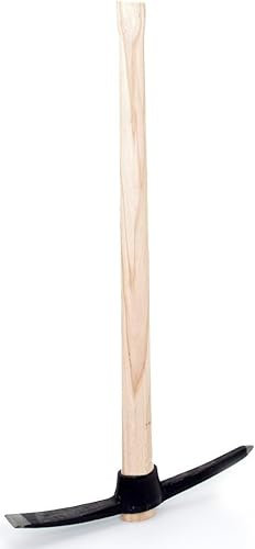 pokm toolsmarket Pioche de 2,5 kg - Pioche avec manche en bois - Pioche robuste pour le jardin et les travaux de construction - Poids : 2500 g - Production européenne