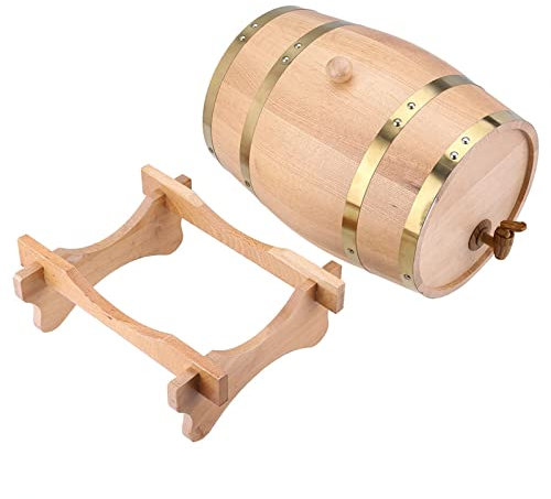 Stor 10 liters vinfat av trämärke i vintagestil för förvaring av whisky, tequila, öl, rom, portvin, som en accent vid presentationen av spritdrycker hemma