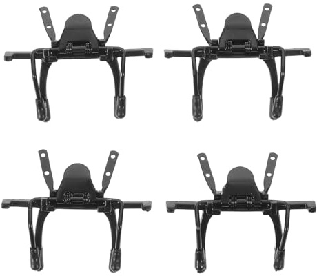LIFKOME Lot de 4 Clips Noirs pour Verres Polarisés de Lunettes de Soleil en Acier Inoxydable Fixations Légères et Universelles pour et 3D Accessoires Pratiques pour Conduite et
