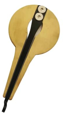CHICIRIS Khomus Ruso, Instrumento Musical de Arpa de Mandíbula de Metal con Sonido Rico, Portátil para Principiantes y Amantes de la Música (Redondo)