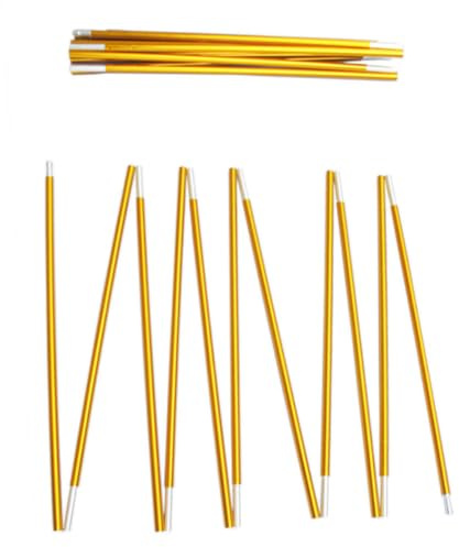 MAJORMENCH 2pcs Portable Aluminum Alloy Tent Pole for Camping and Climbing High Wind Resistance Telescopic Tent Canopy Rod with 9-part Folding Design 3.3 Length
