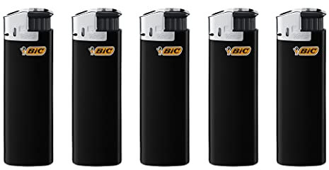 Bic accendini elettronici, nero/argento, J38, 10 pezzi