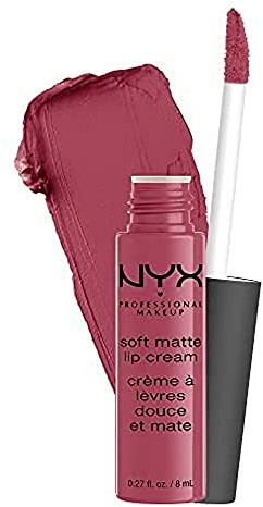 NYX Professional Makeup Lippenstift, Soft Matte Lip Cream, Cremiges und mattes Finish, Hochpigmentiert, Langanhaltend, Farbton: Bubblegum Pink