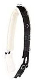 PFIFF Longiergurt, schwarz-beige Pony