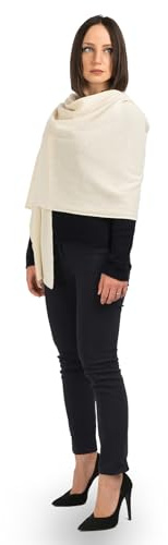 Dalle Piane Cashmere Womens 100% Cashmere Stole, Cream