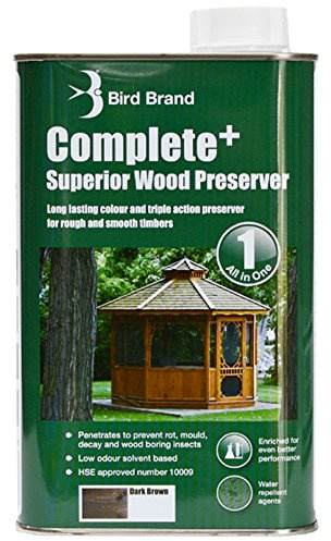 Bird Brand Complete+ Superior Wood Preserver Dark Drown - 1 Litre