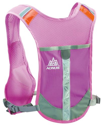 TRIWONDER Laufrucksack, Leichter Trinkrucksack, Trailrunning Rucksack, Trinkweste für Laufen Marathon Sport (Rose Red - Nur Weste)