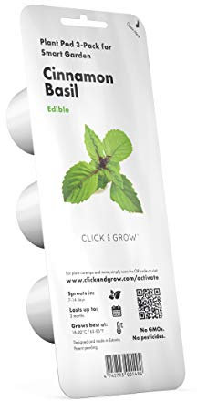 Click and Grow Zimt Basilikum Plant Pod Nachfüllpack Substratkapsel Pflanzenkapseln Smart Garden Indoor Garden 3-er pack