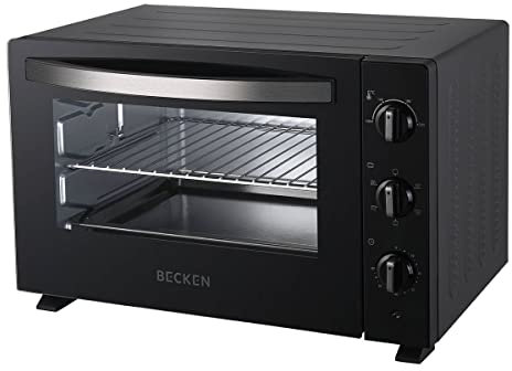 Becken Horno Eléctrico de Sobremesa, Capacidad 46L, 1800W, Temporizador 60 Min, Negro