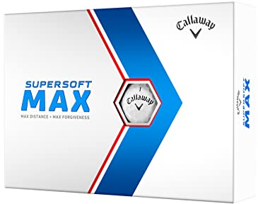 Callaway Supersoft Max Golf Balls 12B PK (2023 Version, White)