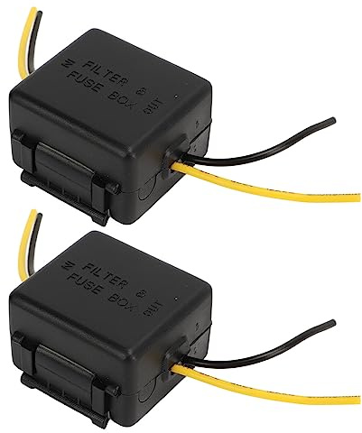 Car Power Filter Noise Ground Loop Isolator Car Audio Noise Filter 12V Car Stereo Audio Filter Noise Isolation Reducer for Stereo Audio Radio Amplifier Amp Speaker