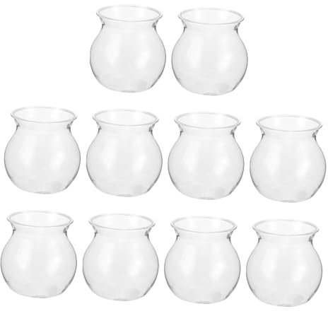 Levemolo 10stücke Transparente Pflanzgefäße Für -mikrolandschaften Aufzucht Von Sukkulenten Gestaltung Von Innenräumen