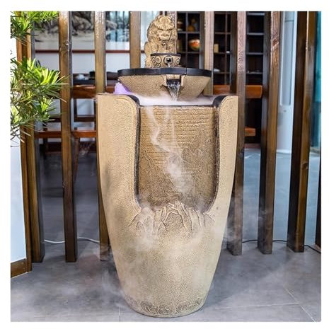 huanglyc-232 Fontaine sur Pied pour Salon, Décoration d'eau de Grand Crapaud doré, Fontaine d'eau à Circulation au Sol, décoration de Salon de Cour, Paysage de Salon de thé, Fontaine de Jardin