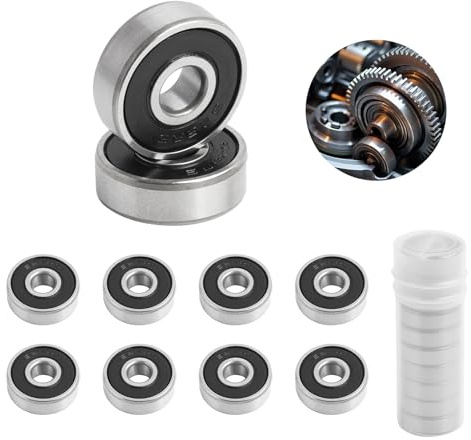 Batheidon Set med 10 spårkullagrar 626-2RS, 6 mm x 19 mm x 6 mm, försmorda, dubbelförseglade, perfekt för slädar, växellådor, elmotorer