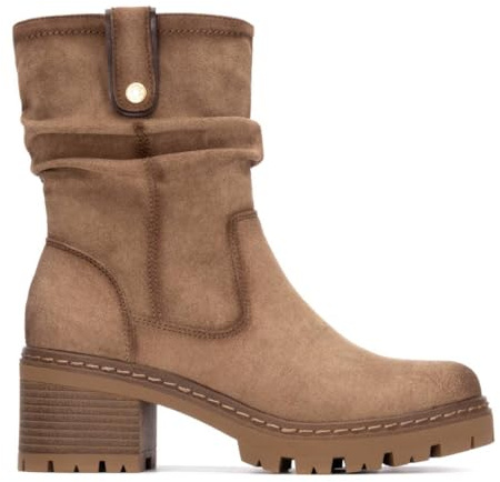 REFRESH - Botín Mujer Beige - Calzado Cómodo y Versátil - Moda casual - Modelo 17302102 (Talla 39)