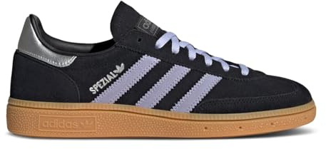 adidas Handball Spezial Women's Shoes, Core Black/Violet Tone/Gum, Size 6.5