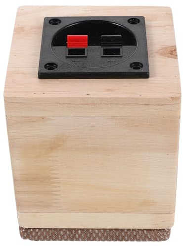 FOMIYES Caisson de Haut-Parleur en Bois Massif 15 Pouces Grille Anti-Poussière Boîtier Caisson de Basses pour Voiture et Camion Enceinte Acoustique pour Autoradio Améliore la Qualité