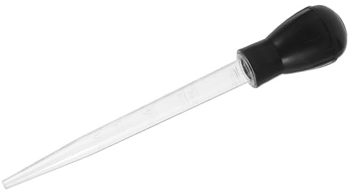 YARNOW Iniettore in Flessibile e Plastica Rigida per Marinata Nero Siringa Facile da e Smontare per Tacchino e Pollo Arrosto per Barbecue All'aperto