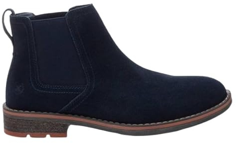 Benavente - Botas Chelsea Hombre Azul Marino | Modelo Chelsea | Botín Serraje con Elásticos Laterales | Suela de Goma Antideslizante | Tirador Trasero | Casual Elegante