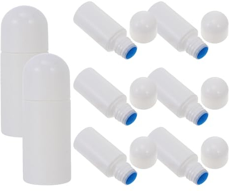 Flacon Souple Applicateur Éponge 50ml, Lot de 8 Blanc | Design Soigné ABS Rangement Liquide, Format Compact, Éponge à Emporter pour Usage Quotidien