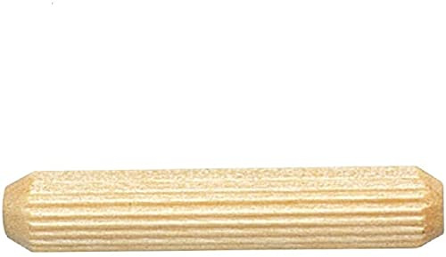 Pinehurst Crafts 1/2 Inch x 3 Inch Fluted Wood Dowel Pins, Great for Furniture, Cabinetry and Crafts Projects, Pack of 20 (Pin_.5x3_20pk)