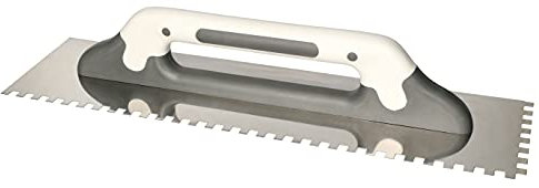 KOTARBAU® Zębata - Tabla de acero inoxidable para pasta dentada (espátula dentada, 8 x 8 mm)