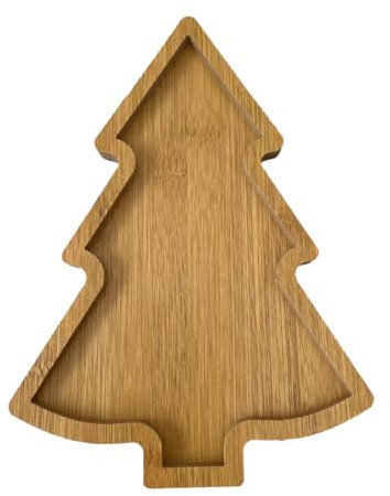 Fiorky Tagliere for salumi da ristorante, dessert, albero di Natale, piatto a forma di albero di Babbo Natale, for cibo, antipasti, dessert, snack (C)