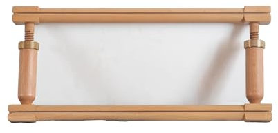 Stickständer Stickhalterung mit höhenverstellbarem Kreuzstich-Stickrahmen aus Buchenholz, Bastel-Nähnadelprojekt ( Color : Beech , Size : 29.92in*14.96-18.11in )