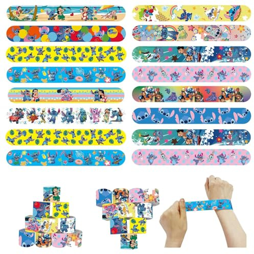 POPOYU 24 Pezzi Braccialetti di Schiaffo di,Braccialetti Slap per Bambini,Braccialetti per Bambini Decorazioni,,per Bambini