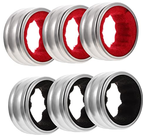 Alipis 6 Pezzi Collare in Metallo Per Antigoccia Per Bottiglie Di Vino Antigoccia Per Vino Rosso