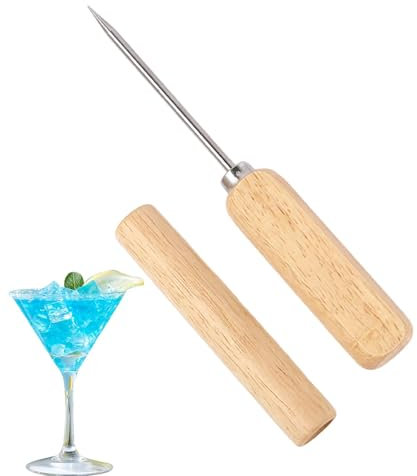 Edelstahl Eispickel Eispickelwerkzeug Mit Holzgriff Manuell Eispickel Eiscrusher rutschfest Eispickel Mit Sicherheitsabdeckung Eispickel Für Picknicks Camping Und Bars Küchen