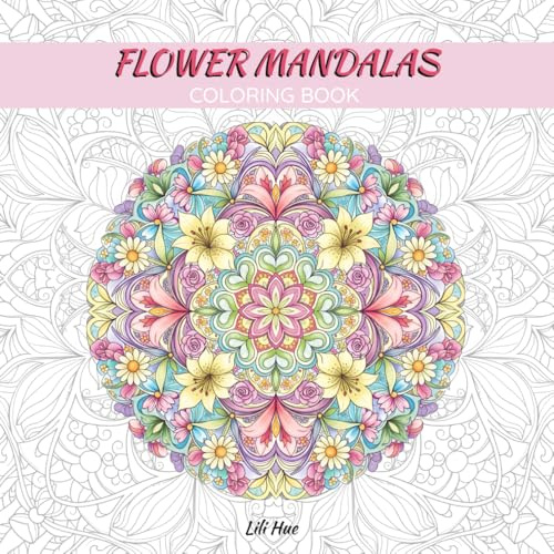 Flower Mandala: Coloring Book