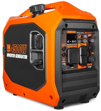 WEN 4500-Watt Inverter Generator, RV-Ready, Quiet, Portable, and Lightweight with Fuel Shut Off and CO Watchdog (56432iX)